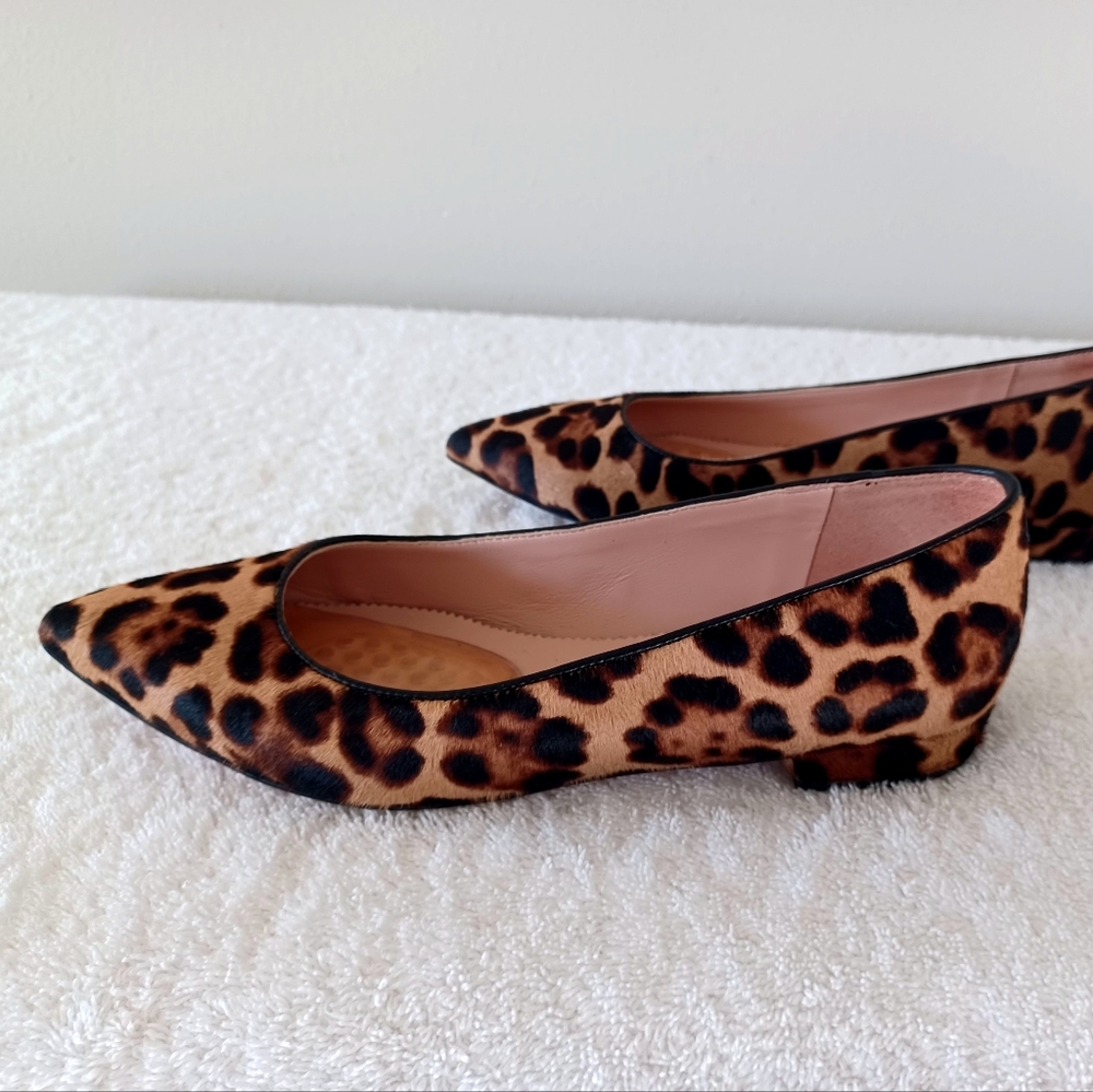 J. Crew Leopard Print Pointed Toe Flats in Brown and Black EUC 🙌 - Picture 8 of 15